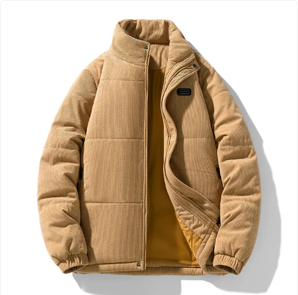 The Ridgeline Puffer — Corduroy Fleece-Lined Jacket