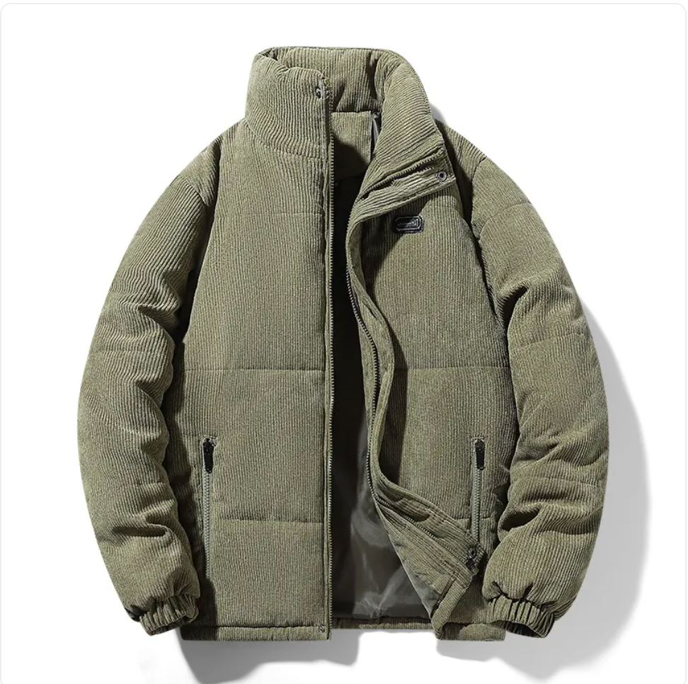 The Ridgeline Puffer — Corduroy Fleece-Lined Jacket