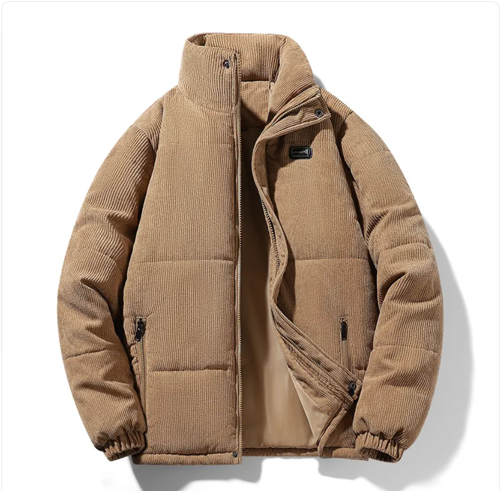 The Ridgeline Puffer — Corduroy Fleece-Lined Jacket
