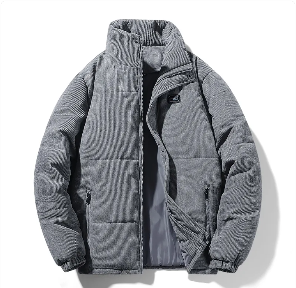 The Ridgeline Puffer — Corduroy Fleece-Lined Jacket
